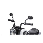 Mamido Dětská elektrická motorka Chopper Faster bílá