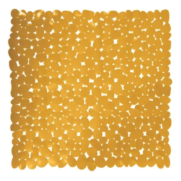 MSV GALETS protiskluzová podložka do sprchy žlutá / PVC / 53 x 53 cm