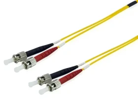 Equip žlutá / Optický patchkabel / ST/ST / Singlemode OS2 Duplex / 2 m (252232)