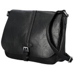 Trendy dámská koženková crossbody kabelka Relinda, černá
