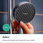 HANSGROHE - Activera S Set sprchové hlavice, tyče a hadice, 2 proudy, EcoSmart+, Water Boost, chrom 28864000