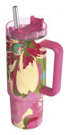 Nerezový termohrnek s brčkem Stream Pink Flambe 950ml