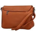Trendy dámská koženková crossbody kabelka Rosica, hnědá