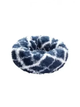 AnimALL Pelíšek plyš kulatý modro-bílý 40 cm (111356)