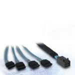 Inter-Tech Kabel SFF-8643 na 4x SATA / Kabel / 4x SATA 7-pin / St/St / 0,5 m (88885003)