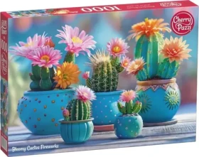 CHERRY PAZZI Puzzle Kvetoucí kaktusový ohňostroj