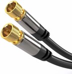 PremiumCord Satelitní antenní HQ kabel F male - F male (135 dB) 4x stíněný 3m (kjqsat3)