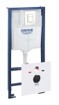 GROHE - Rapid SL Předstěnová instalace s nádržkou pro závěsné WC, souprava Fresh a tlačítko Skate Cosmopolitan, alpská bílá 39448000