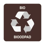 Samolepka pro tříděný odpad BIO hnědá / Samolepka / 12 x 12 cm