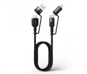 Baseus 4v1 / Nabíjecí kabel / PD 60W / Nylon / 1,2 m (1DJ7148)