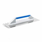 Hladítko nerez, půlkulatý zub, 480 x 130 mm, pl/gum