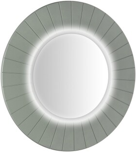 SAPHO - LUMIRO STRIP kulaté zrcadlo s LED osvětlením v rámu ø 90cm, verde LR950-4444S