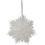 STAR TRADING Závěsná svítící hvězda Dis White 45 cm, bílá barva, papír