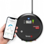 Premium sada solární ohradník - Kompletní přenosná schránka + 10J RF chytrý zdroj, panel 200 W