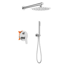 INVENA - Podomítková sada s baterií Alonia Trend, chrom BS-70-001-V