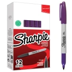 Sharpie Fine fialová / Popisovač permanentní / kulatý hrot F / 12 ks (2229134)