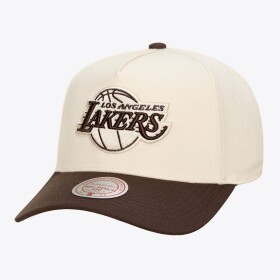 Mitchell & Ness Pánská kšiltovka Los Angeles Lakers NBA Brown and Cream Pro Snapback