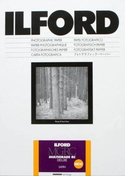 Ilford MG RC DL 25M / 10 listů / 24 x 30.5 cm / černobílý fotografický papír / saténový (HAR1180530)