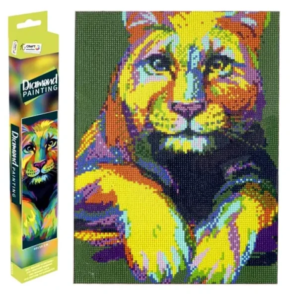 GRAFIX Diamantové malování Panter 40x50 cm
