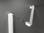 MEXEN/S - Velar Duo posuvné sprchové dveře 140, transparent, białe 871-140-000-02-20