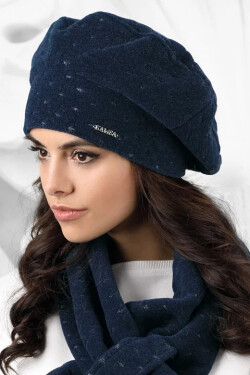 Dámský baret model 163229 tmavě modrá - Kamea UNI tmavě modrá