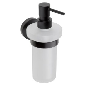 SAPHO - X-ROUND BLACK dávkovač mýdla 230ml, mléčné sklo, černá mat XR101B