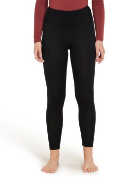 Dámské merino spodky ICEBREAKER Wmns 260 Tech High Rise Leggings, Black velikost: XL