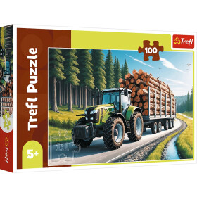 Puzzle Lesní traktor 100 dílků
