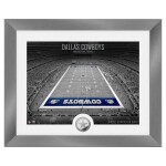 Obraz Dallas Cowboys NFL Art Deco Stadium Silver Coin