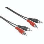 Hama audio kabel černá / 2 cinch - 2 cinch / 2,5 m