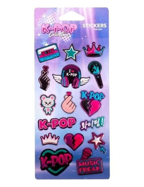 K-POP Samolepky Pop-Up Dark