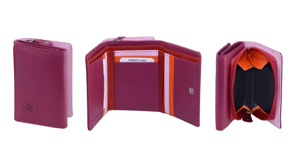 Dámská peněženka BHPC Colorfull combi S BH-2970-30 růžová