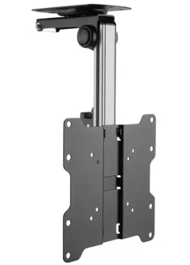 Techly ICA-CPLB-222 černo-stříbrná / Stropní držák pro TV / 17" - 37" / VESA / max 20 kg / naklápěcí, otočný (ICA-CPLB-222)