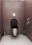 SANELA - Příslušenství Automatický splachovač WC s elektronikou ALS na tlakovou vodu, nerez SLW 01NK