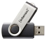 Intenso Basic Line 16GB černá/stříbrná / Flash disk / USB 2.0 / čtení 28 MB/s / zápis 6,5 MB/s (3503470)