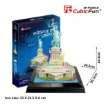 Puzzle 3D Socha Svobody 37