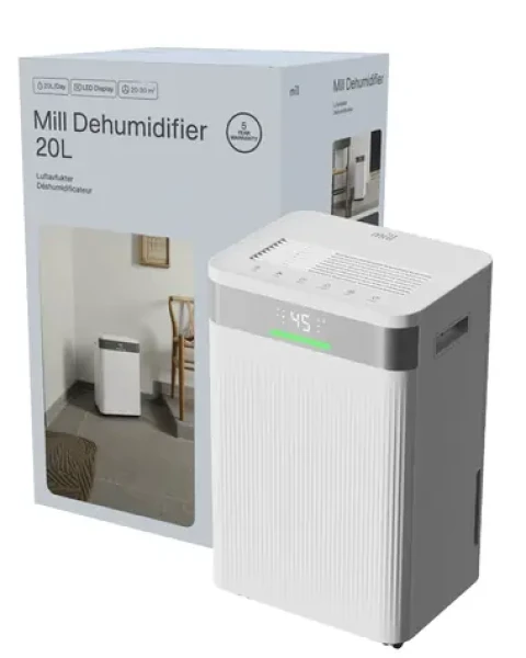 Mill MDH20 bílá / Odvlhčovač vzduchu / 20 l/den / 20-30 m2 / LED displej (MDH20)