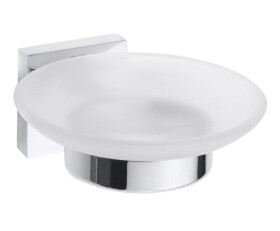 SAPHO - X-SQUARE mýdlenka, mléčné sklo, chrom XQ802