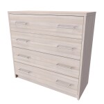 Nábytek Mikulík Komoda AURA 1 - hl. 43 cm ROZMĚR: (š/v/h) 60 x 86 x 43 cm