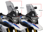 Bmw G310Gs 17-25 Výškově nastavitelný plexi štít - Čiré