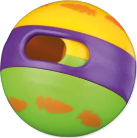 TRIXIE Míč s otvorem na krmení / Hračka pro hlodavce / O 6 cm / Plast (G15-62781)