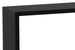 Polička nástěnná, sada 3 ks, MDF, barva černá matná, baleno v ochranné fólii