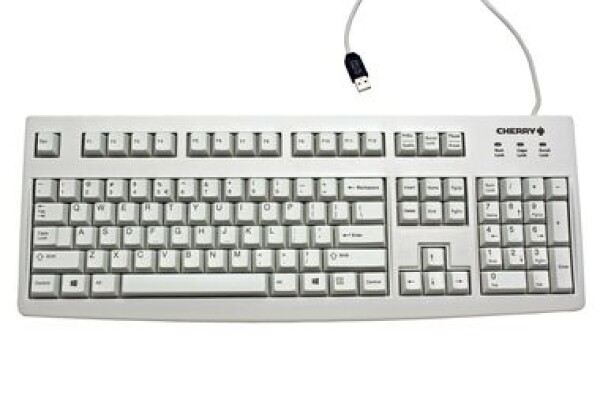 CHERRY G83-6104LUNEU-0 světle šedá / Kancelářská klávesnice / drátová / USB / GB layout (G83-6104LUNEU-0)