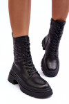 Ocieplané Kožené Workery Botky SBarski MR870-25 Černé 41