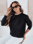 Dámský základní svetr DARMILA černý FashionStreet MY2504 S/M