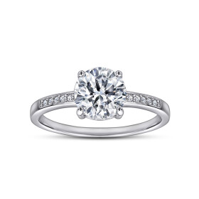 LUNICA Stříbrný zásnubní prsten PAPRSEK Velikost prstenu: 9 (EU: 59-61) 0544_9