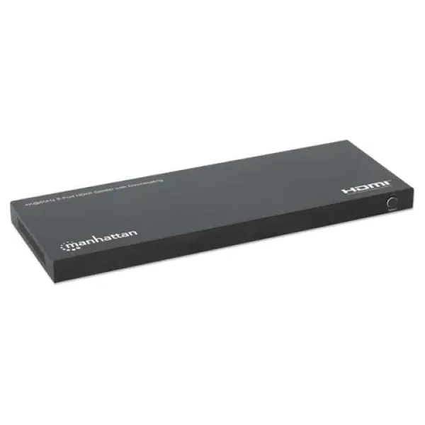 Manhattan HDMI Splitter 8 portů / Rozbočovač / 4K 60Hz / 18 Gbit/s / Downscaling / HDCP 2.3 (208451)