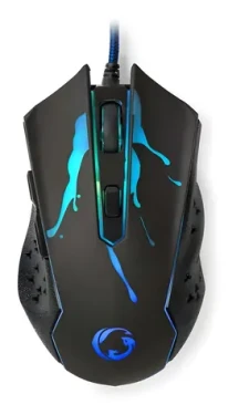 Nedis GMWD210BK černá / Herní myš / Drátová / 3600 DPI / 6 tlačítek / USB (GMWD210BK)