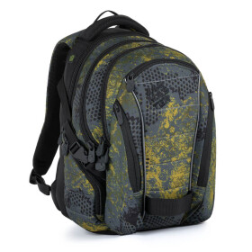 Bagmaster BAG 21 C studentský batoh - khaki zelený Černá 30 l 200113