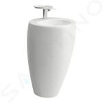 Laufen - Il Bagno Alessi Volně stojící umyvadlo 52x85x53 cm, otvor pro baterii, LCC, matná bílá H8119714001041